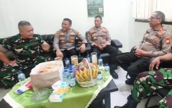 Kapolsek Bekasi Barat Silaturahmi ke Koramil 01 Kranji, Perkuat Sinergitas TNI – Polri